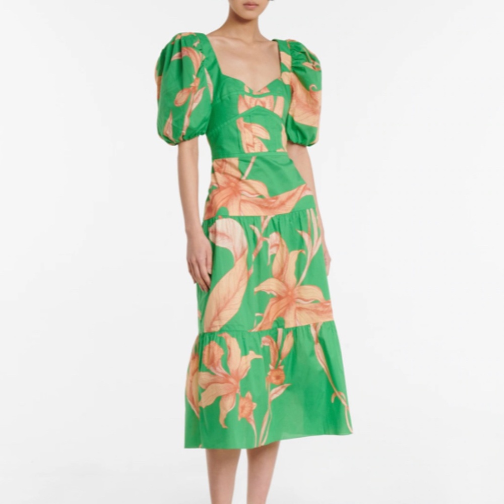 Johanna Ortiz Colorful Culture floral cotton midi dress
